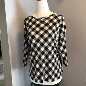 ⚫️0303:  J JILL 3/4 sleeve blouse